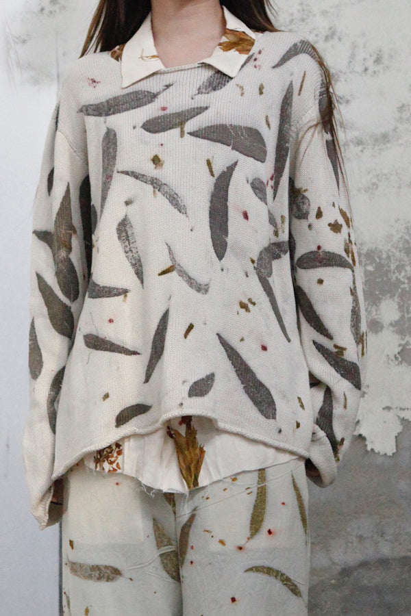 Archivio J.M.Ribot Natural stain sweater KN42/EP